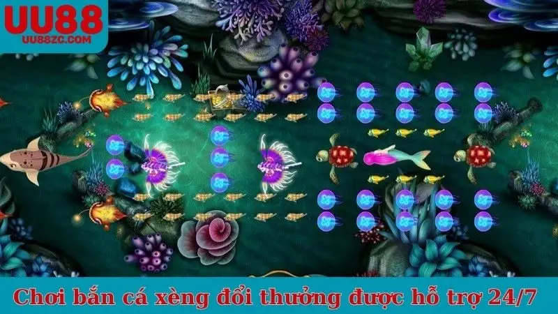 Chơi bắn cá xèng đổi thưởng được hỗ trợ 24/7 nếu khó khăn